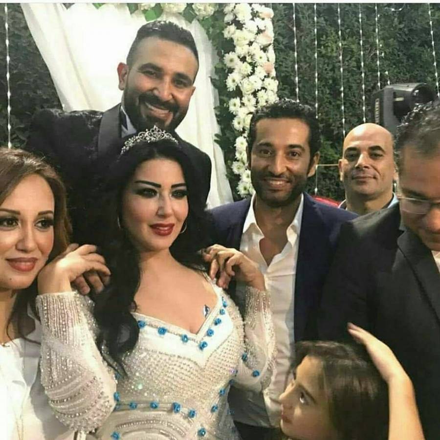 لقطات من حفل زفاف الفنانة سمية الخشاب و المطرب احمد سعد