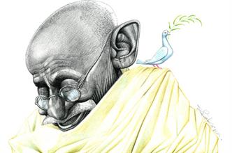  الإثنين .. افتتاح معرض كاريكاتير روح غاندى