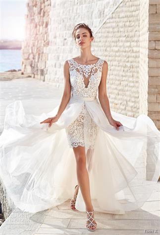 الفستان القصير..الخيار الأنسب للعروس لعام 2018